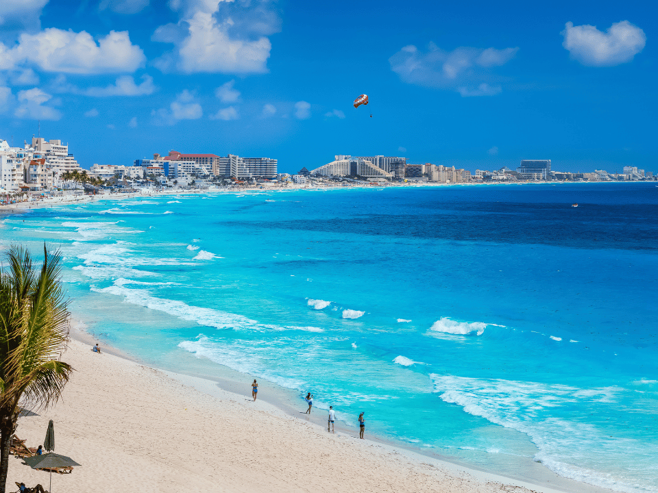 One of the beaches of Cancun