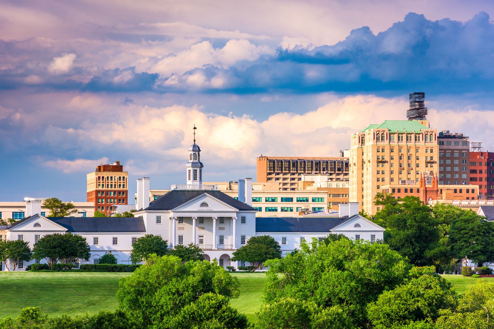 Richmond, Virginia, USA downtown cityscape and historic architecture.