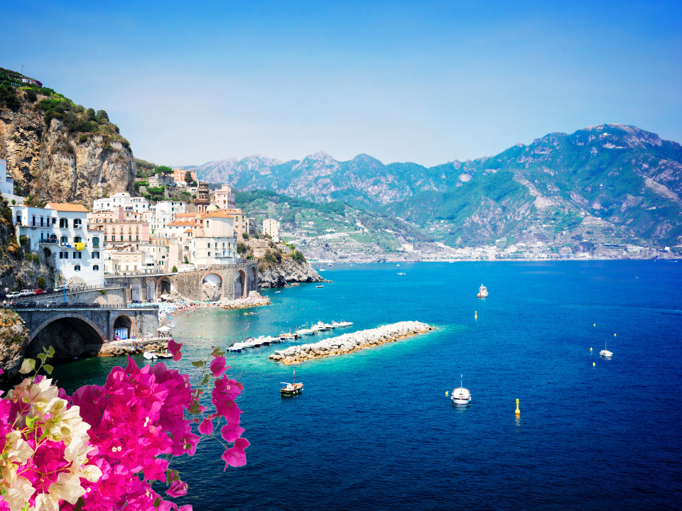 Amalfi coast in Southern Italy