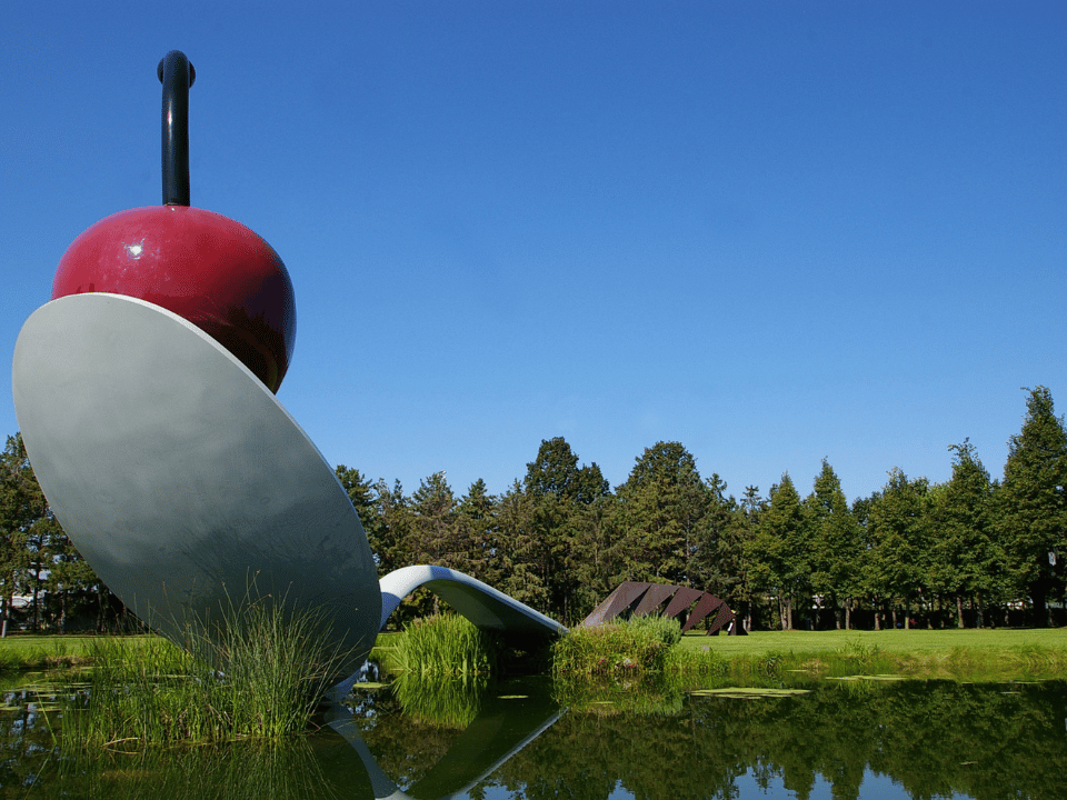 "Spoonbridge and Cherry" sculpture at the Minneapolis Sculpture Garden 