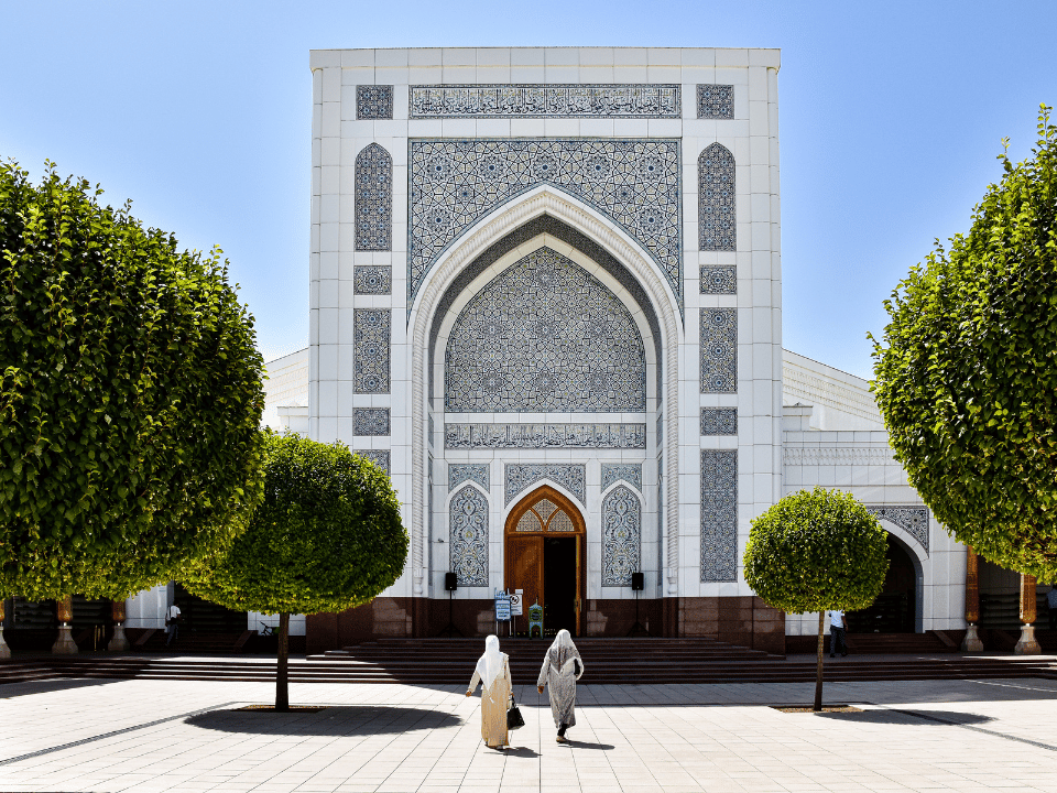 A tiles mosque in Tashkent