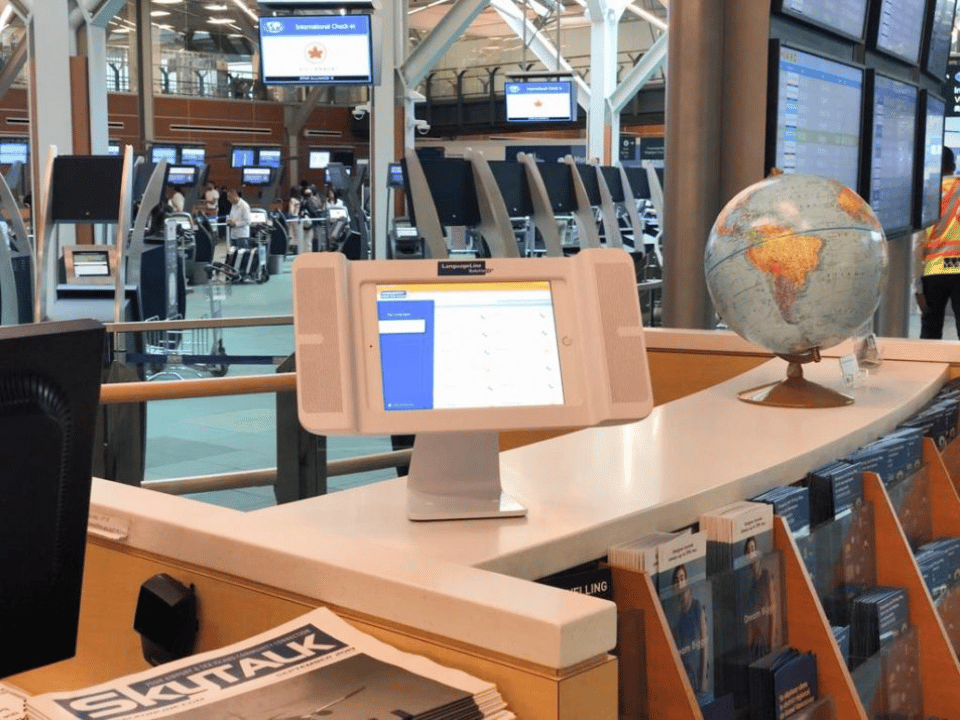 Vancouver International Airport language interpretation stations