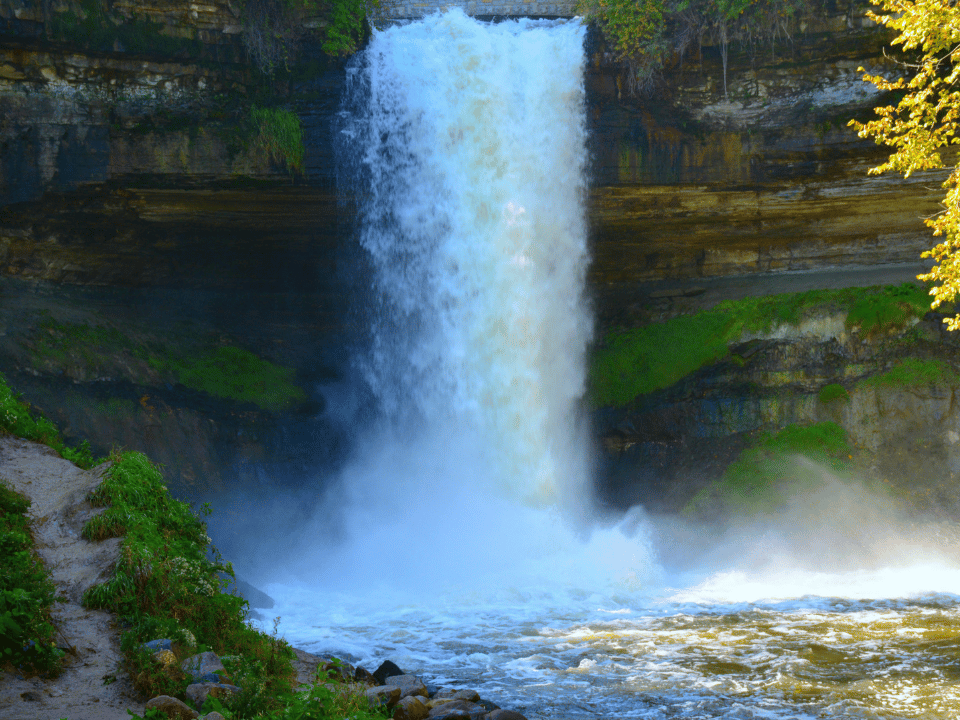 The waterfall at Minnehaha Park