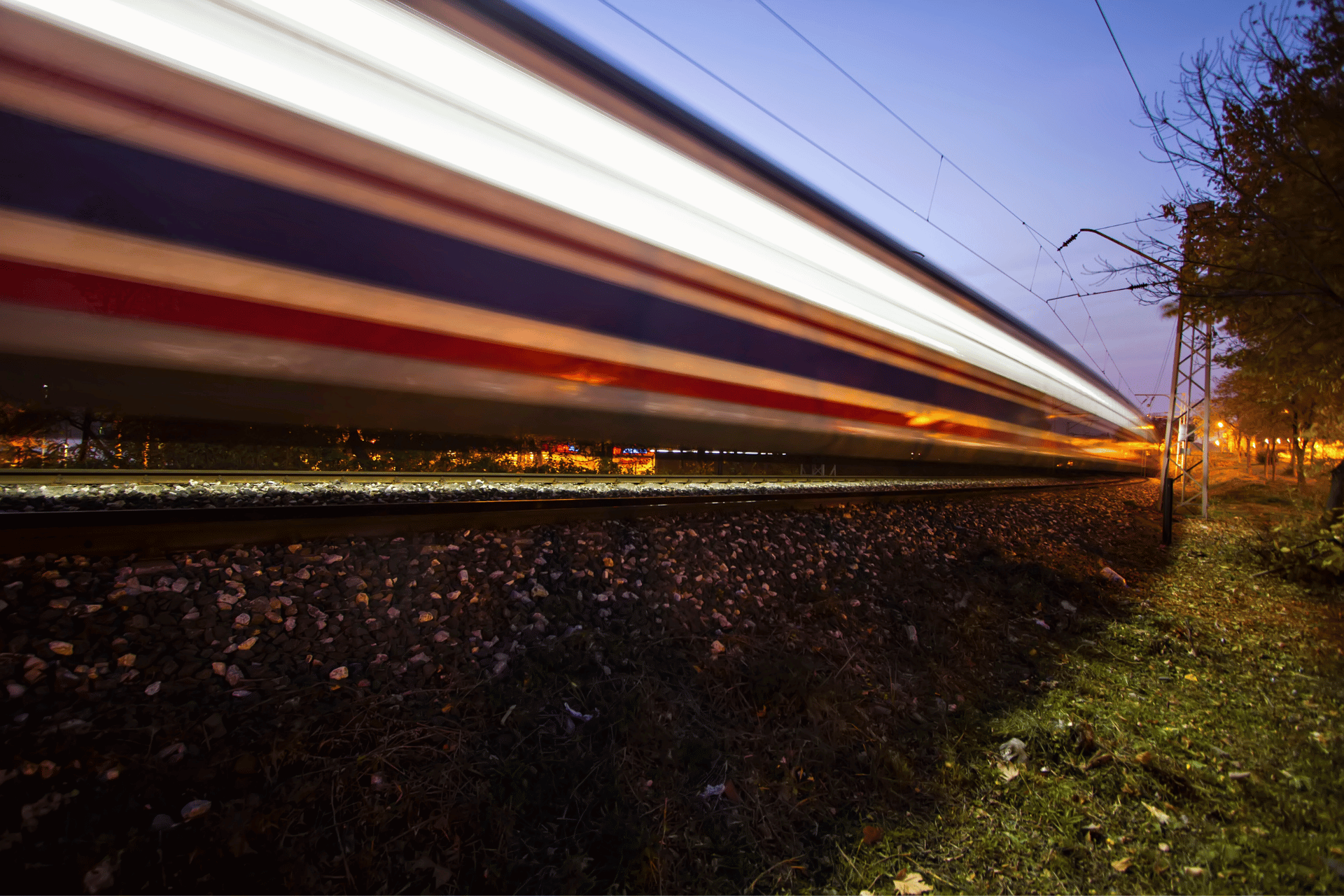 A train going fast