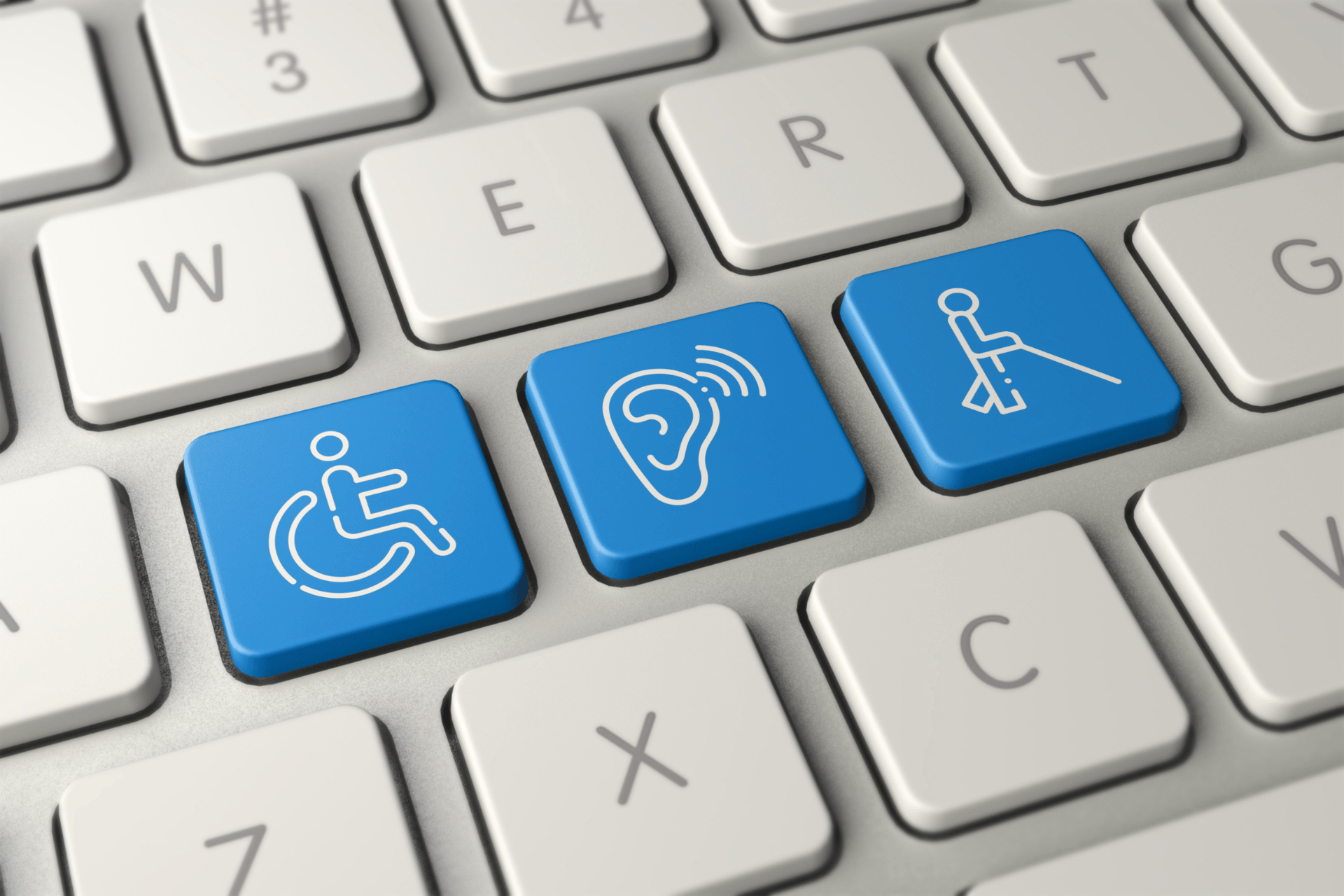 An example of the current disability icons
