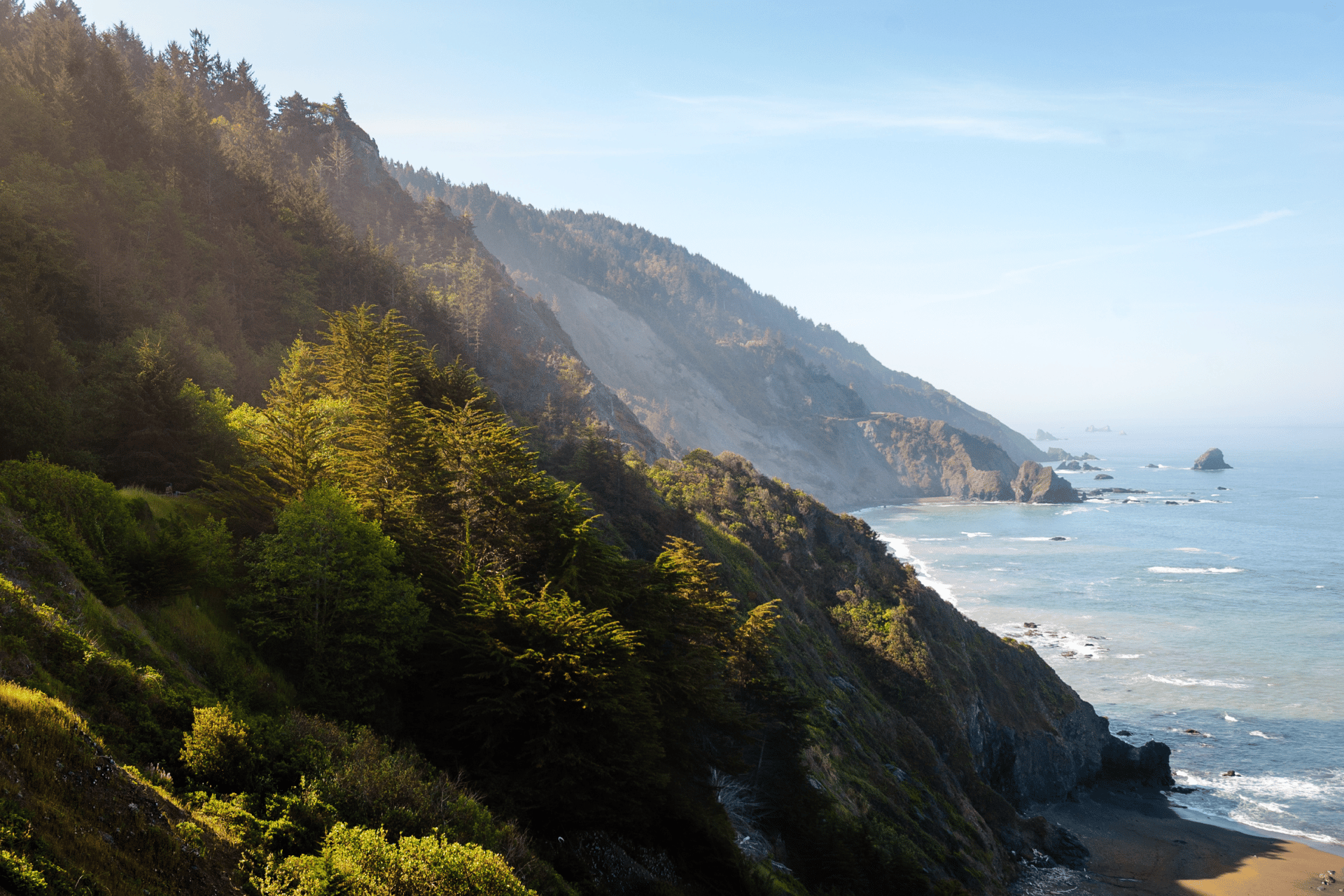 A view of the coast of Northern California
