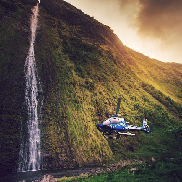 Helicopter in Hawaii