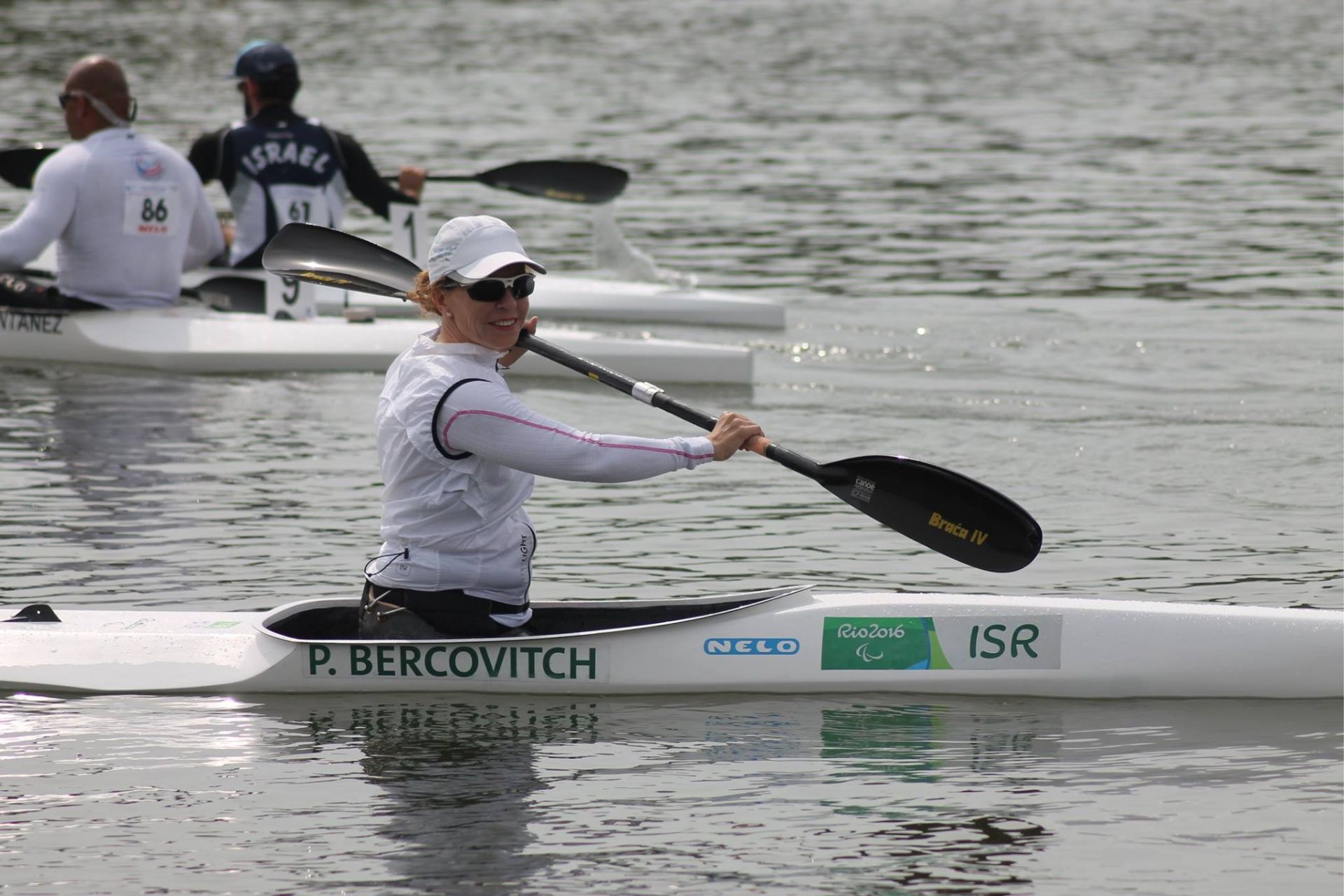 Pascale Bercovitch in a Kayak for Israel