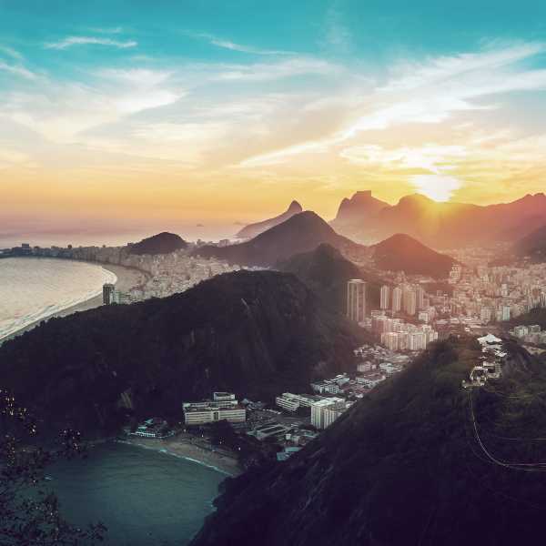Aerial view of Rio de Janeiro Coast ©Getty Images