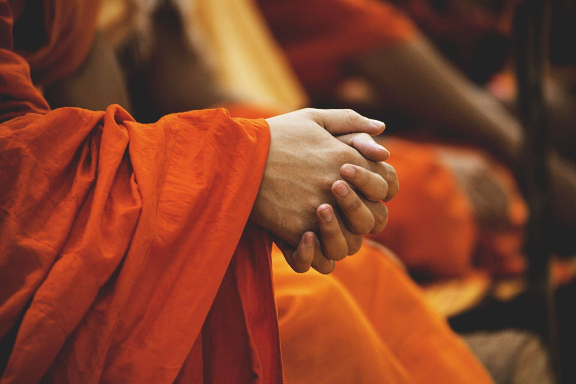 Praying Hands of Buddhist Monk ©Pexels