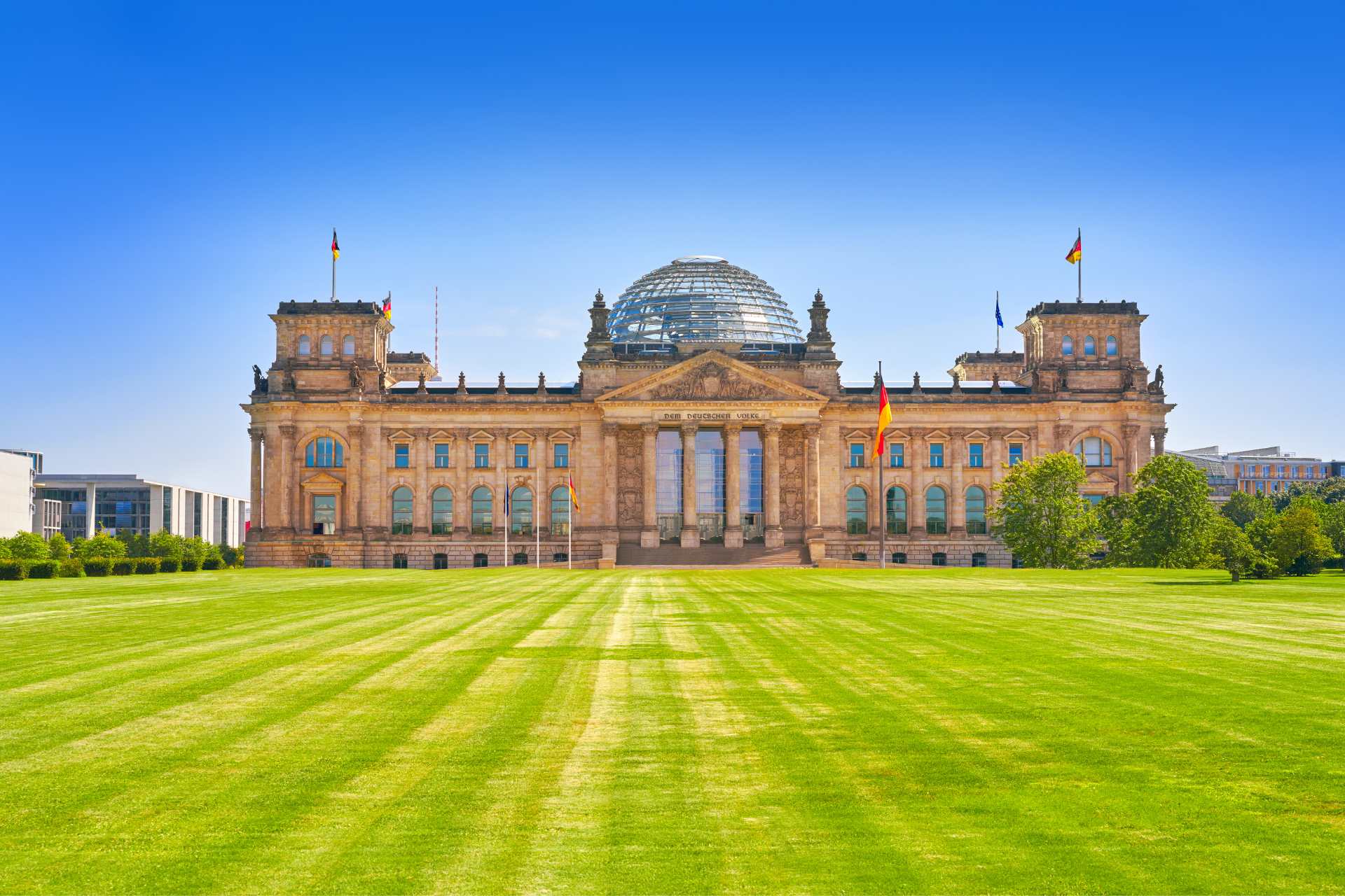 The Reichstag Berlin building Deutscher Bundestag in Germany