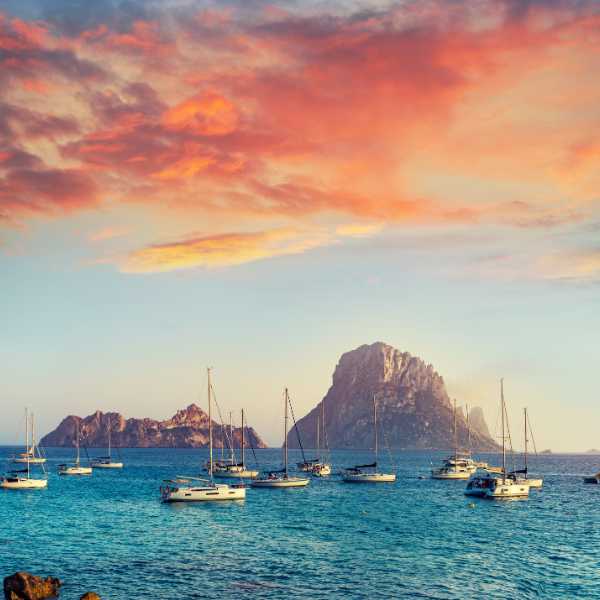 Beautiful Ibiza Beach Sunset
