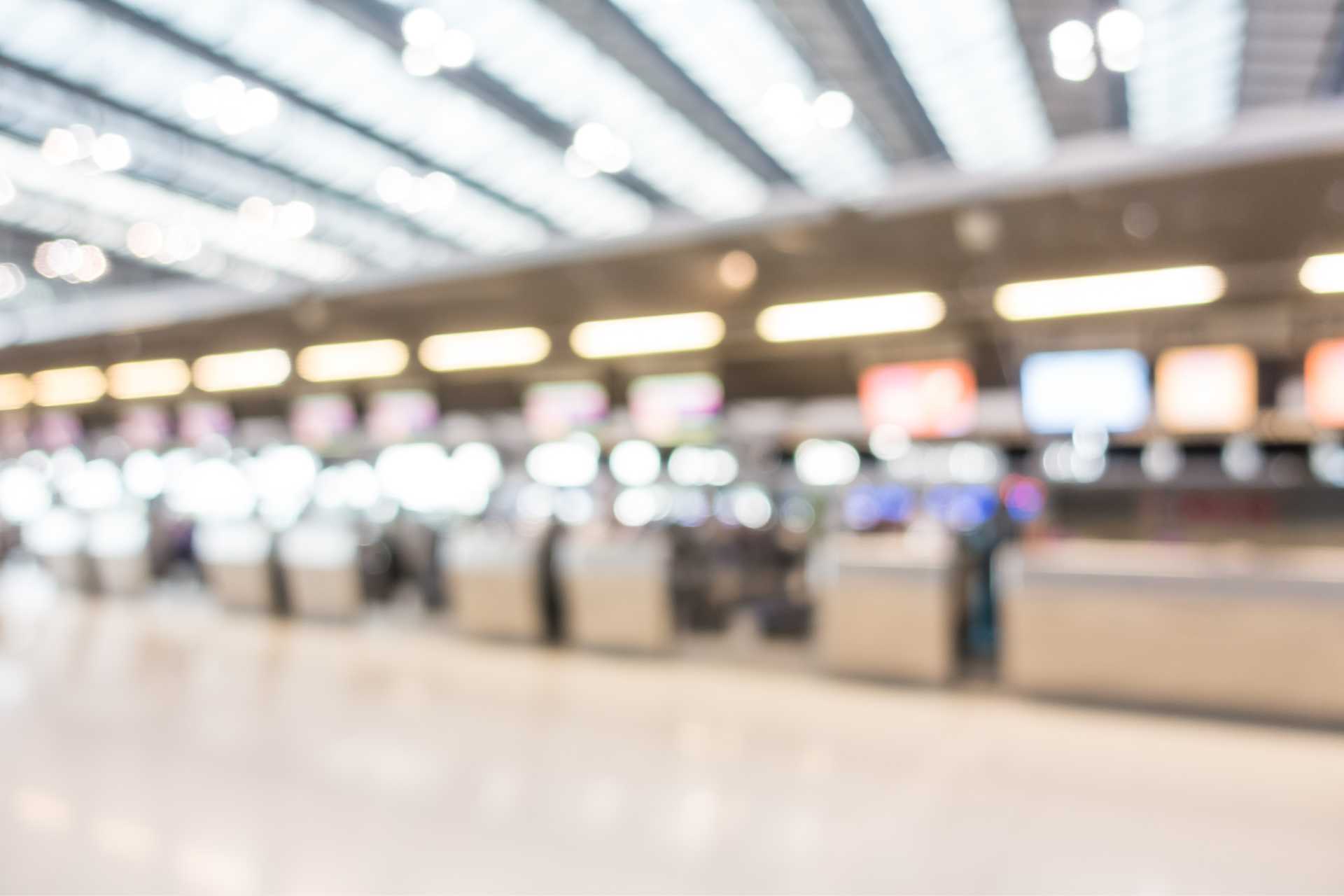 Blurred airport terminal ©Getty Images