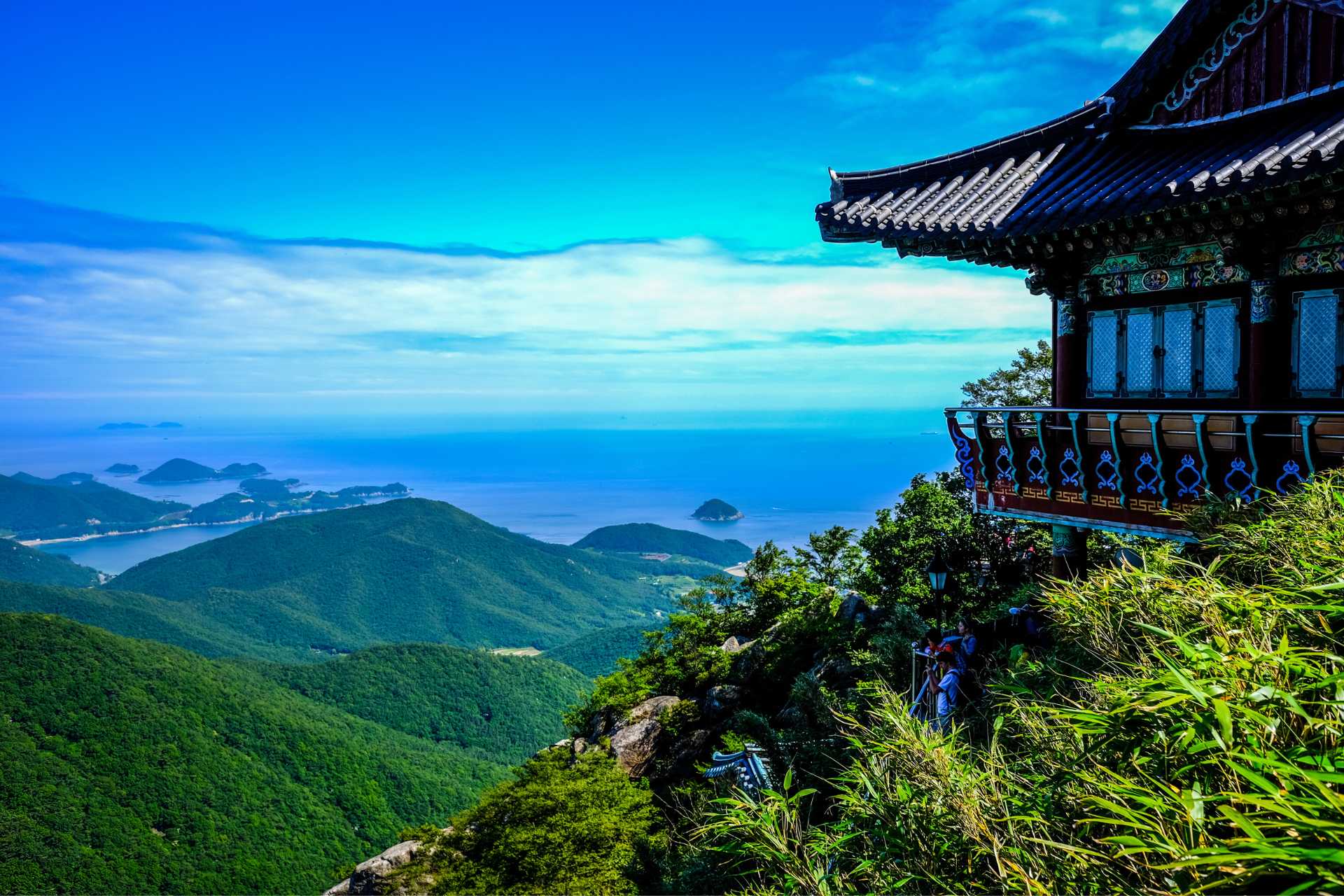 Boriam, small temple overlooking South Sea, South Korea