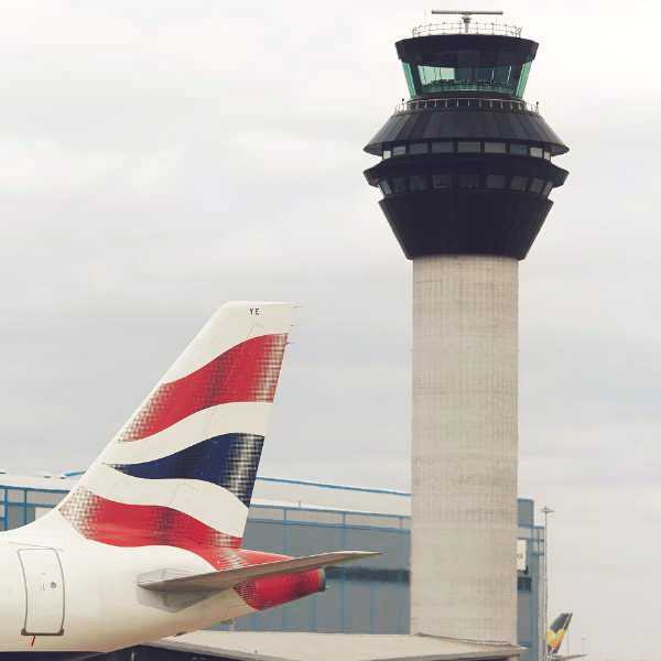 British Airways tail fin, ©Manchester Airport