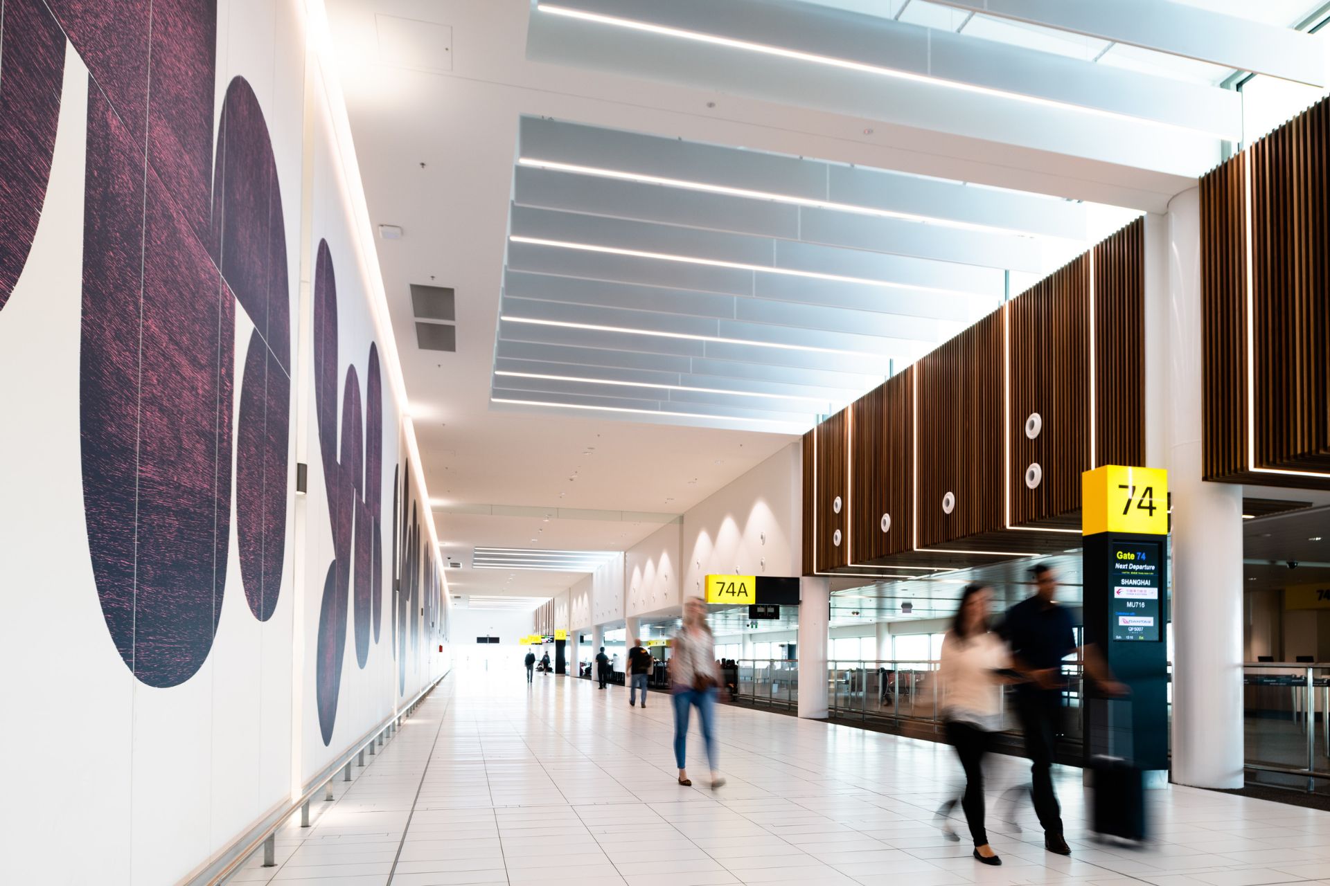 Clean terminal at © Brisbane Airport