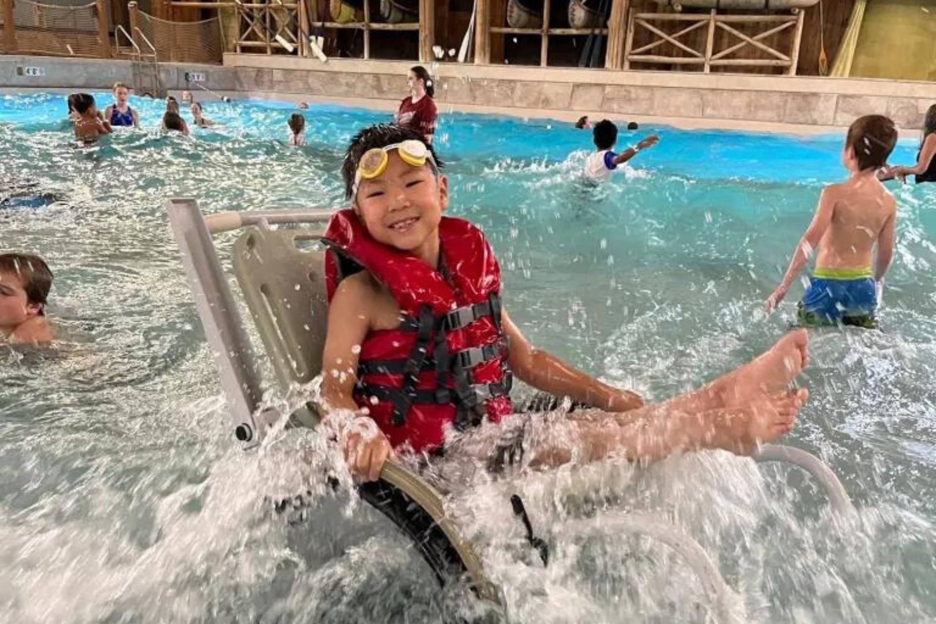 Jennifer Allens Son In An Accessible Water Park At Great Wolf Lodge Williamsburg ?resize=1024