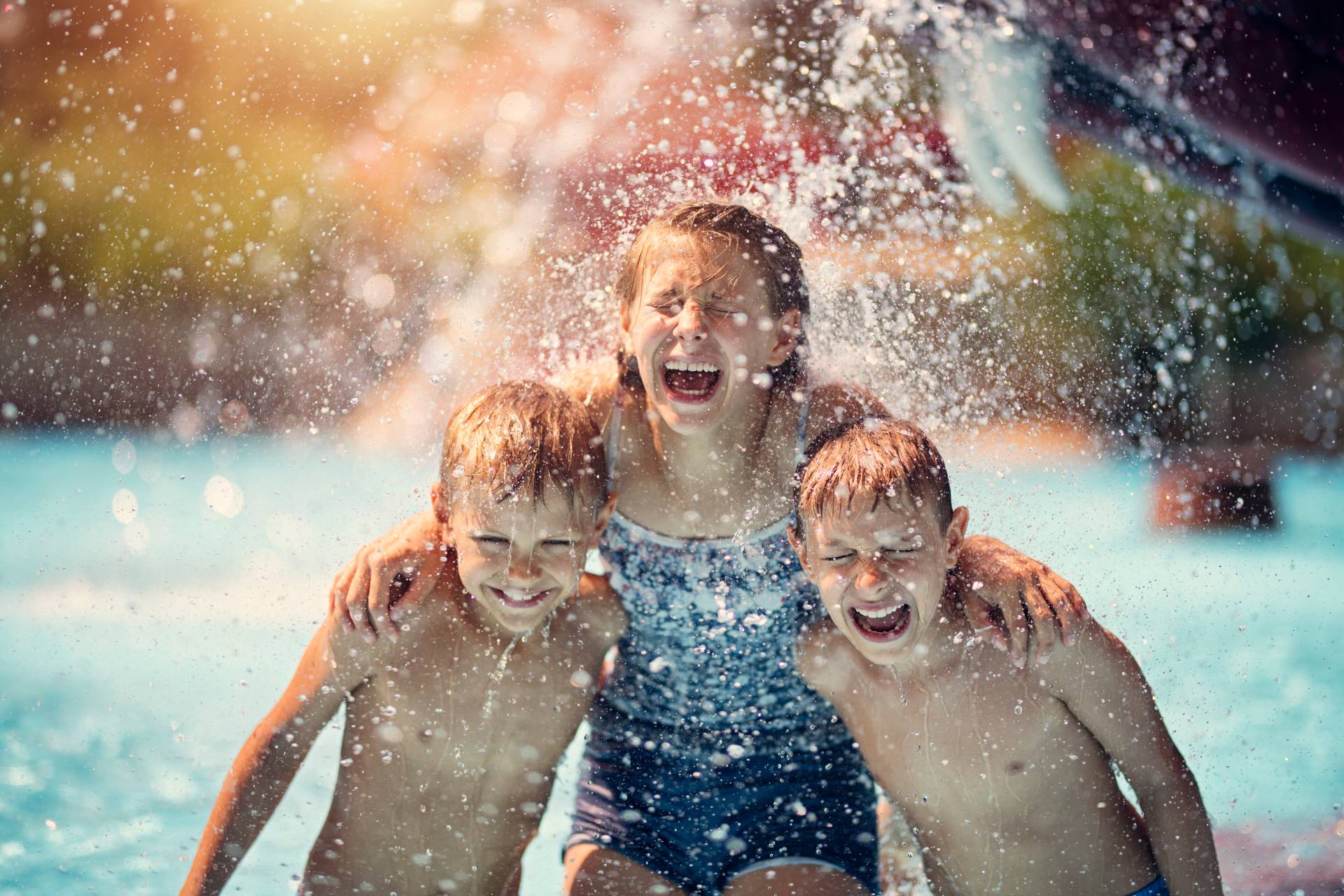 Kids having fun in waterpark ©Getty Images