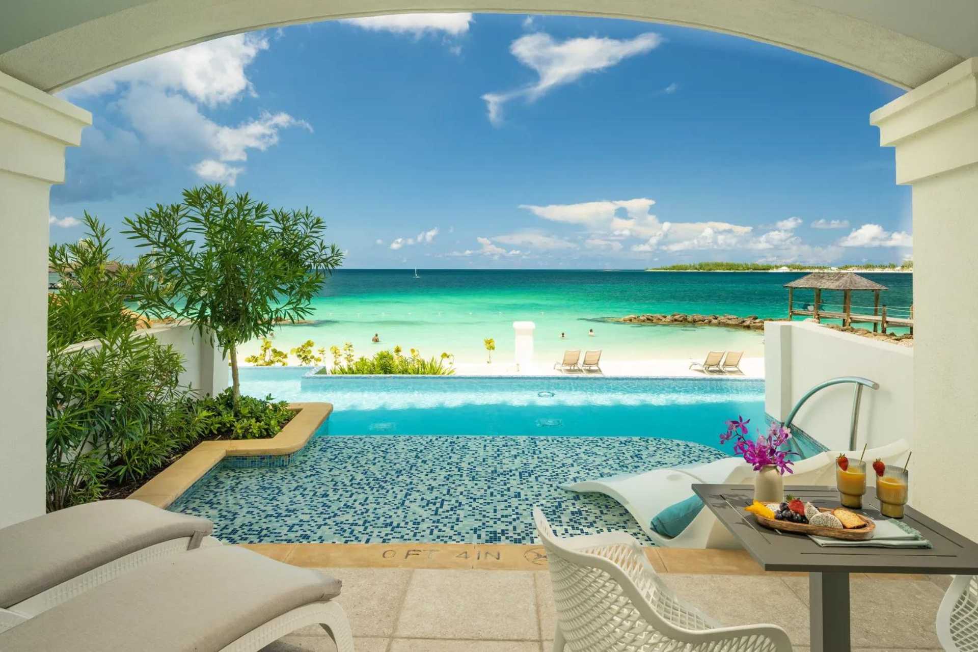 View from a room at the Sandals Royal-Bahamian ©Sandals