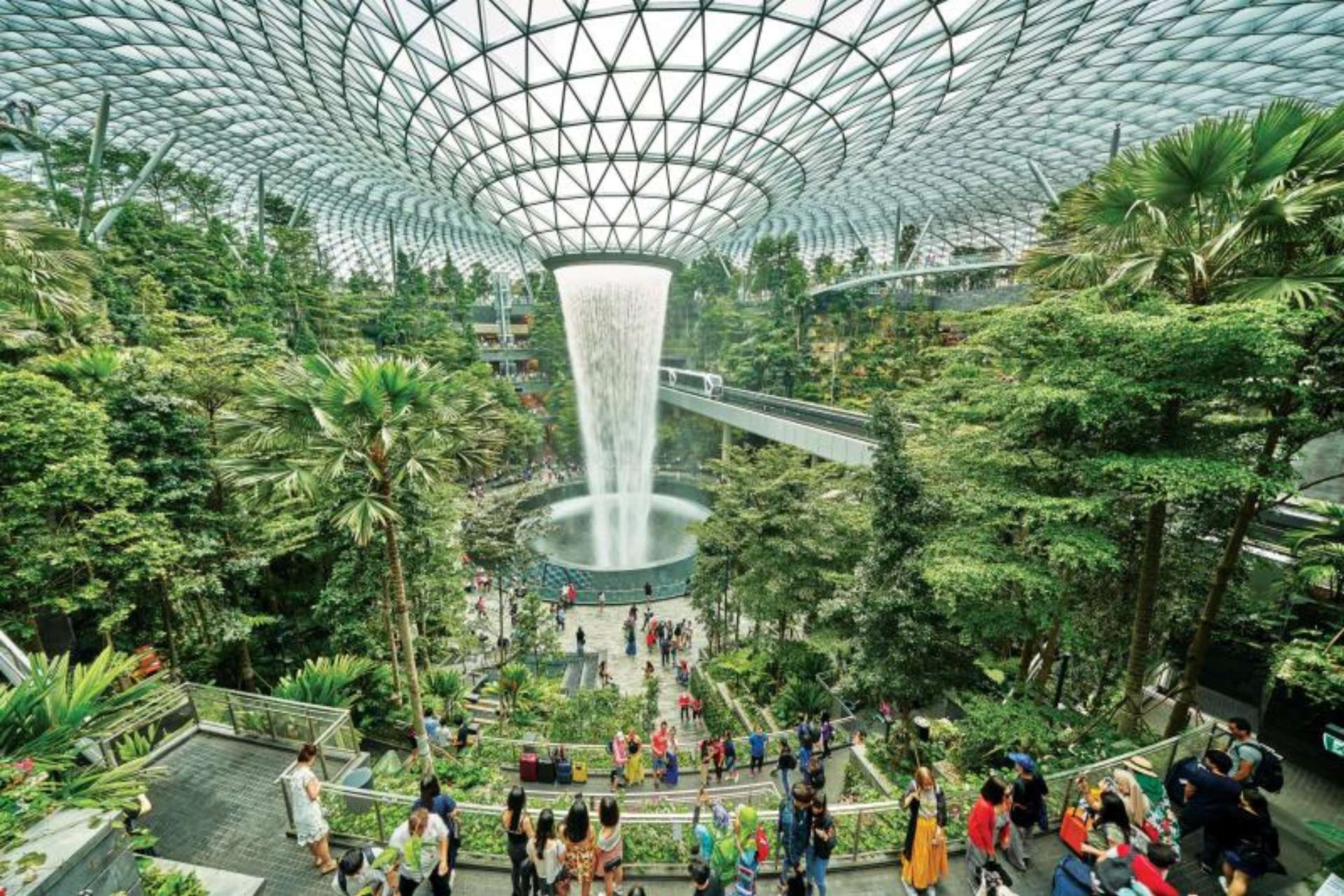 The green affair! Inside Changi Airport in Singapore, Asia